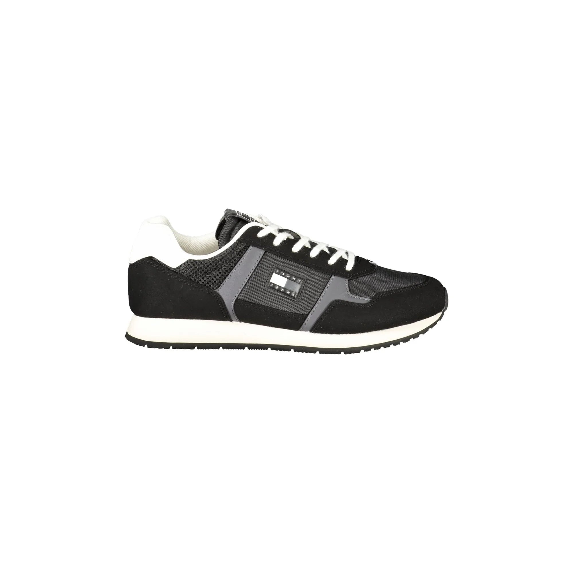 TOMMY HILFIGER Sneakers Uomo Nere con Lacci e Dettagli a Contrasto Nero - foto prodotto